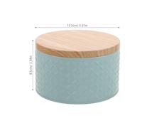 HINTRMENT Blue Iron Cookie Box with Lid, Small Storage Case for Baking Cookies and Candy Packaging, ’ Sweet Treat Container, Decorative Biscuit Tin for Travel and Parties