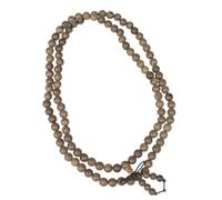 HINTRMENT Bracelet with Blessing and Counting Function Handmade Natural Wenge Buddha Beads 108 round Beads Buddhism Prayer Jewelry Strand Bangle for Men and Adults