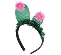 HINTRMENT Cactus Headband for Women Lightweight and Comfortable Fabric Hair Accessory with Unique Green Felt Design for Party Decorations and Holidays