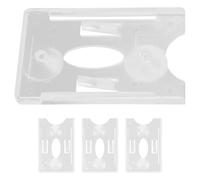 HINTRMENT card holder for car clear badge holders 4 Pack Suction Cup Parking Permit Holder for Windshield Auto Interior Accessories for Quick Access and Long-Distance Compatibility