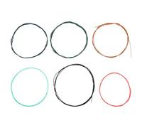 HINTRMENT Classical Guitar Strings Set Metal Material with Colourful Design 6pcs Easy Installation and Reliable Performance for Acoustic and Classical Guitar for Practice and Live Shows