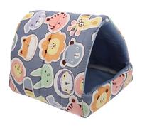 HINTRMENT Comfortable Winter Hamster House and Rabbit Sleeping Bed Made of Breathable Cotton Cloth and Polyester for Small Pets Providing A Warm and Cozy Hideout