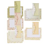 HINTRMENT Creative A5 Floral Envelope and Letter Paper Set 45pcs Stationery Kit with 15 Envelopes and 30 Sheets Decorative Writing Paper for School Office and Personal Correspondence Random