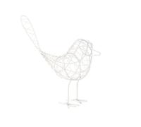 HINTRMENT Creative White Iron Bird Ornament for Garden and Office Decoration, Simple Wrought Iron Bird Shape Sculpture, for Creative Photography Equipment and Home Décor