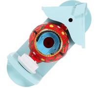 HINTRMENT Decorative Ceramic and Wood Teapot Bird Nest Box Lightweight Creative Simple Style Hanging Bird House for Courtyard and Park