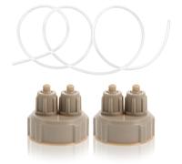 HINTRMENT DIY Co2 Reactor Bottle Caps Set 1m Tube and 2 Quick-twist Lids for Aquarium Co2 System, Portable Carbon Dioxide Diffuser for Fish Tank Supplies and Planted Aquarium