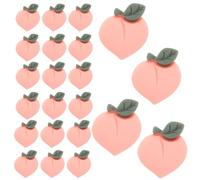 HINTRMENT DIY Earring Charms Plastic Pink Peach Safe and Odorless and 30pcs Fruit Accessories Bright Colours, for Crafts, Phone Case Decorations Jewellery Making