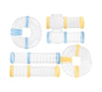 HINTRMENT DIY Hamster Cage Tube Kit 2 Sets Sturdy PP Material Tubes for Hamsters Squirrels Hedgehogs Play