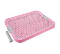 HINTRMENT Dog Potty Grid Type Puppy Toilet Plastic Indoor Pet Potty with Anti-move Design Easy to Store High-grade Plastic 18.86x14.15x1.38in for Indoor Home Use Dogs and Pets