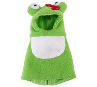 HINTRMENT Dressing Costume Hoodie Pet Birds Parrot Clothes Keep Warm Washable Polar Fleece Size Xl Christmas Festival Funny Shape Lovely Outfit for Small Birds