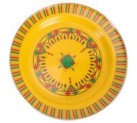 HINTRMENT Enamel Ethical Style Serving Plates Food Dish Vintage Plate Chinese Style Decorative Creative Not Easily Break Store Snacks for Dining Table