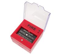 HINTRMENT Fire Alarm Button with Key for Corridors and Older Buildings, Plastic Manual Call Point with Instant Activation and Secure Lock Alarm Design, Includes Cover, Red Emergency Safety