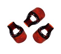 HINTRMENT Flute Mouthpiece 23mm Outer Diameter Resin Brown Replacement 3pcs Not Easy to Deform No Burrs Accessory Suitable for Flute Beginner and Professional Players