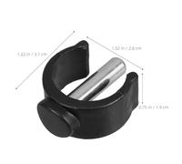 HINTRMENT Folding Walking Sticks and Adjustable Canes C-Shape Latch Clamp Handle Clips, 4 Pcs with Universal Compatibility and Wider Nonslip Tips for Commode Chairs and Walkers