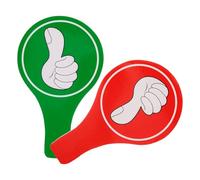 HINTRMENT Game Judging Board Thumbs up Voting Paddle with Comfortable Touch and Safe Foam Board Material for Classroom and Most Occasions