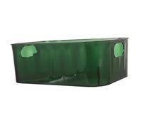 HINTRMENT Green Pet Cosmetic Organizer Storage Basket for Bathroom and Office, Makeup Organizer for Vanity with Desk Space Planning and Better Order, Storage Bins for Cosmetics