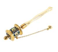 HINTRMENT Hand Held Tibet Prayer Wheel Smooth Rotation, Portable Painted Alloy Mini Prayer Wheel for Travel and Display Piece, Assorted Colour Spiritual Buddhist Meditation Tool