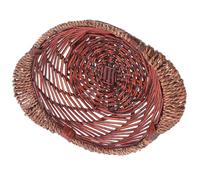 HINTRMENT Handmade Wicker Basket for Bread and Snacks Storage, Easy to Clean Creative Wicker Basket with Pastoral Style, Simple and Fresh Design for Kitchen or Dining Table