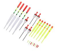HINTRMENT High Visibility Foam Fishing Floats Bobbers Floating Tools 30pcs with Bite Indicator for Coarse and Sea Fishing Tackle for Outdoors