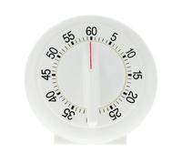 HINTRMENT Kitchen Timer Manual Mechanical Kitchen Timer White Plastic Sturdy Timing Tool Use for Home Baking and Cooking