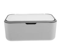 HINTRMENT Large Capacity Wipes Dispenser Lid, Dustproof Refillable Wet and Dry Wipe Holder for Home and Travel, Dark Grey Plastic Storage Box