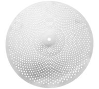 HINTRMENT Low Volume Cymbal Crash Cymbal Alloy Silver Quiet Natural Sound Drummer Accessory for Drum Practice
