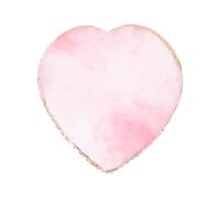 HINTRMENT Manicure Tool Nail Color Mixing Board Resin Heart-shaped Multi-use Design Display Finished Nail Art Pink Personal Professional for Color Blending Works