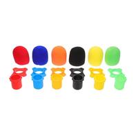 HINTRMENT Microphone Silicone Rings and Sponge Covers Accessory Kit with Bottom Rod Sleeves for Professional Audio Use and Public Speaking