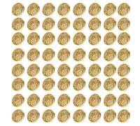 HINTRMENT Mini Tiny Buttons 100Pcs Metal Round Buttons for Doll Clothes Retro Flower Style for Doll Sewing and Craft Accessories