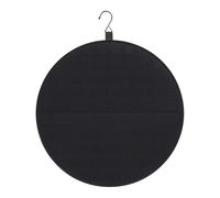 HINTRMENT Multipurpose round Felt Wall Jewelry Rack Organizer for Earrings and Necklaces, Black Simple Design, Multi-function Storage to Keep Jewelry Neat and Tidy, for Living Room Decor