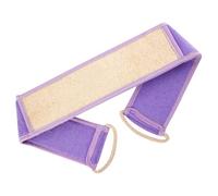 HINTRMENT Natural Loofah Back Scrubber for Shower, Purple Exfoliating Bath Towel with Long Strap, Body Washcloth for Men and Women, Suitable for Deep Cleaning and Massage