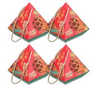 HINTRMENT New Year Candy Boxes with Festive New Year Patterns 4pcs Sturdy White Cardboard for Chinese Holidays for Cookies and Chocolates, for Birthdays and Holiday Giving