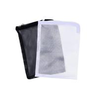 HINTRMENT Nylon Mesh Filter Bags 10pcs for Aquarium and Garden Pond Reusable with Drawstring Closure Filter Media Bags 15x20cm White and Black for Aquarium Pumps and Waterfall