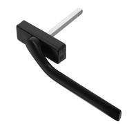 HINTRMENT Offset Window Handle Modern Left-Handed Sliding Windows, Alloy Material with 7x7mm Square Spindle and 43mm Hole Spacing, Safety Feature and Versatile Installation Doors