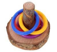 HINTRMENT Parakeet Intelligence Parrot Bird Cage Wear and Break Resistance Solve Puzzles Wooden Assorted Color Playground for Parrot Adventuring Pet Bird Training