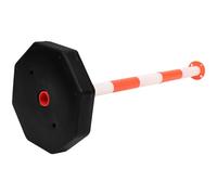 HINTRMENT Parking Barrier Guardrail Plastic Bollard Reflective Traffic Pole for Entrance Safety and Road Visibility Enhancement