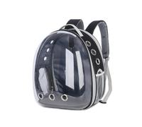 HINTRMENT Pet Carrier for Cats Expandable Cat Backpack Lightweight Front Black Oxford Cloth PC Outdoor Shoulder Bag
