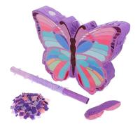HINTRMENT Piñata Interactive Decorations Birthday for Butterfly Stick with Party Featuring Fun and Safe Paper Material with Unique Design and Vibrant Colours Themed Parties