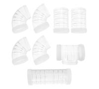 HINTRMENT Plastic Hamster Tube Tunnel Set with Tunnel Mouth Reinforcement Design Thickened Plastic Material for DIY Maze Building Suitable for Gerbils Mice Hamster Habitats