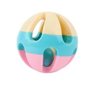HINTRMENT Plush Cat Bell Ball for Cats, Washable Pet with Small Grains of Sand, Interactive Sound for Indoor Play and Exercise Random Color