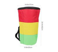 HINTRMENT Portable African Drum Bag Oxford Cloth Waterproof 12-Inch Djembe Backpack with Padded Shoulder Straps for Musical Instrument Storage and Transport