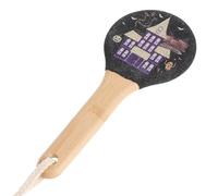 HINTRMENT Portable Bamboo Pedicure Foot File Double-Sided Tool with Non-Slip Stability and Splinter-Free Surface, Round Feet Scrubber for Elderly Users and Those with Limited Mobility