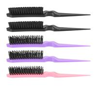 HINTRMENT Portable Folding Hair Comb Set for Easy Styling and Grooming 6pcs with Two Kinds of Abs Teeth Travel-friendly Hairdressing Tool Random Color for Straight and Curly Hair