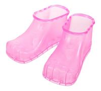 HINTRMENT Portable Foot Bathing Shoes Small Size 12.5cm Red Pedicure Tub Foot Spa Massager for Home and Relaxation