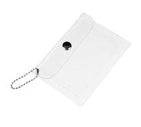 HINTRMENT PVC Coin Purse with Keychain Attachment, Small Clasp Wallet for Teens and Young Women, Outdoor Use, Organised Pocket for Coins and Keys