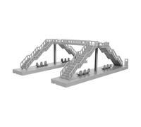 HINTRMENT Realistic and Beautiful ABS Elevated Sidewalk Bridge Model,Lightweight and Wear-Resistant,Smooth Surface,Ideal for Miniature Scene Decoration,Mini House Sandbox Landscape