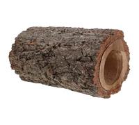 HINTRMENT Realistic Tree Trunk Hideout for Tortoise and Turtle, Wooden Hollow Shelter Stimulating Curiosity and Exploring in Reptile Terrarium Landscape, Stylish Brown Resting Cave