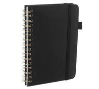 HINTRMENT Refillable Address Book Refillable Spiral Notebook Spiral Binding Alphabetical Tabs Pen Holder Elastic Band Password Protection Ample Space for Information Office Travel