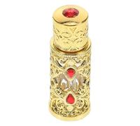 HINTRMENT Refillable Vintage Perfume Bottle with Dubai Gemstone Handmade Design Portable Essential Oil Container for Travel DIY Fragrance Creation Luxury Glass Fragrance Storage Jar