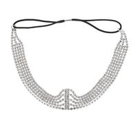 HINTRMENT Rhinestone Headband Multi-layer Bridal Hair Chain Accessory, Elegant Alloy Hair Jewelry for Wedding and Bridal Look Women